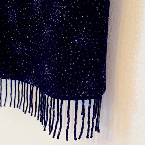 Vintage Ronni Nicole Sleeveless Fringe Blouse - Picture 5 of 7